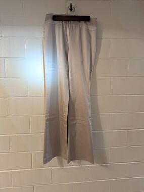 RW&CO. Satin Women Dress Pants — Pewter Silver